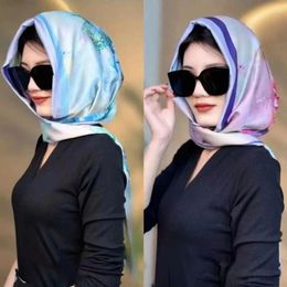 Bufandas turbante musulmán resistente al sol Simulación suave de seda Hijab gorra de sombrero transpirable Mujeres