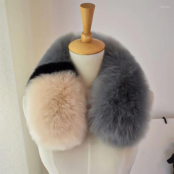 Bufandas Super Fluffy Piel gruesa Abrigos casuales Hombres Niños Ropa de invierno Accesorios de felpa Mujer Collar falso Bufanda