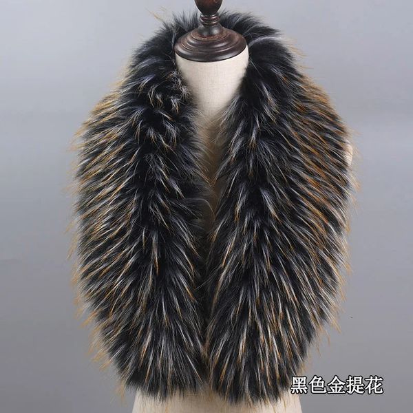 Écharpes Super grand col en fausse fourrure pour femmes hommes enfants écharpe de fourrure vestes d'hiver capuche chaud moelleux faux décor hiver tissu accessoires 231025