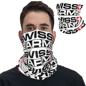 Sjaals Swiss Arms Firearms Militair Gun Bandana Neck Gaiter Gedrukt masker SCANF Multi-use Cycling Riding unisex volwassen winter