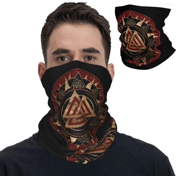 Foulards Symbole Bandana Cou Couverture Imprimé Odin Valhalla Wrap Écharpe Chaud Masque Randonnée Pour Hommes Femmes Adulte Hiver