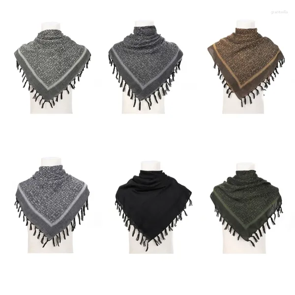 Bufandas Tácticamente Adulto Bufanda árabe Multiusos Jacquard Patrón Keffiyeh Pañuelo Medio Oriente Religioso