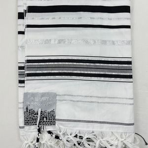 Foulards Talit Châle de prière 180 x 50 cm 70 21 pouces Talit judaïque d'Israël pour Christian Je 230925