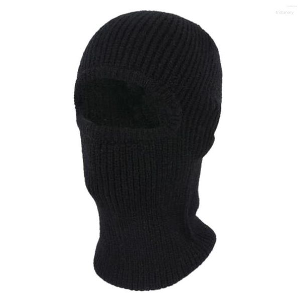 Écharpes Épais Écharpes Pour Hommes Hiver Chaud Bandana Ski Ou Vélo Plein Visage Cou Chaleur Capuche Ensemble Tête Tricoté