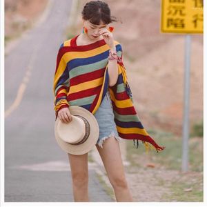 Bufandas Tibet Travel Pullover Warm Knitwear Desert Estilo étnico Chal Bufanda Cape C801