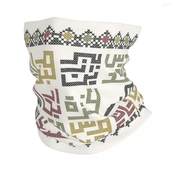 Bufandas palestinos tradicionales tatreez bandana cuello polestino estampado estampado envoltura arábigo bufanda mascarilla de cara multifuncional transpirable