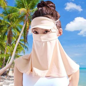 Bufandas Trendy Summer Sunscreen Face Hood Lace Up Shawl Cool Touch Sun Protection Ciclismo Headgear Wear
