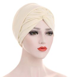 Scarves Turban Caps For Women Muslim Bonnet Ready To Wear Hijab Musulman Femme Head Wraps Ladies Hair Loss Chemo Cap8570414