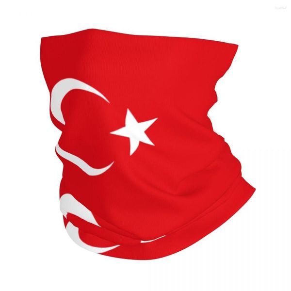 Bufandas Turquía Bandera de Turkiye Bandana Cuello Polaina Impreso Cara turca Bufanda Máscara multiusos Deportes al aire libre para hombres Mujeres durante toda la temporada