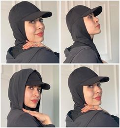 Sjaals Turkse Sportieve Luxe Cap Hijab Hoed Op Instant Hijaabs Moslim Klaar om te dragen Hoofddoek Wraps Chiffon Sjaal Bandana Underc6750861