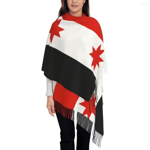 Bufandas Bandera de Udmurtia Chales y chales para vestidos de noche Ropa elegante para mujer