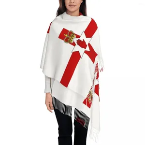 Bufandas Ulster Banner Bandera de Irlanda del Norte Shawl Wrap Mujeres Cálido Largo Bufanda Suave Pashmina