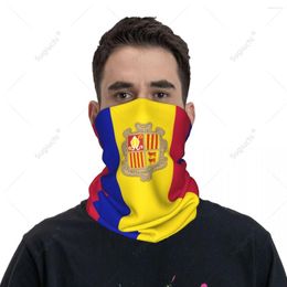 Schals Unisex Andorra Flag Halstuch Schal Hals Gesichtsmaske Wärmer Nahtlose Bandana Kopfbedeckung Radfahren Wandern