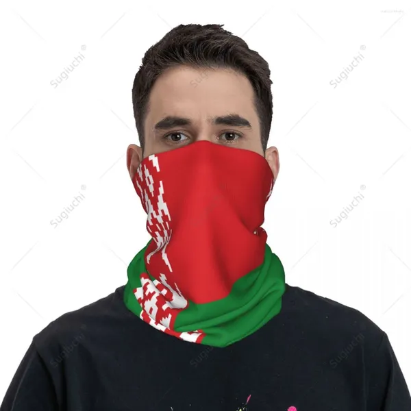 Lenços unissex bandeira da Bielorrússia Lenço Lenço Pescoço Máscara Facial Aquecedor Sem Costura Bandana Headwear Ciclismo Caminhadas