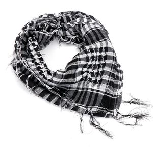 Foulards unisexe léger plaid frangé désert arabe écharpe doux tactique hommes dames militaire turban châle airsoft douleur 231007