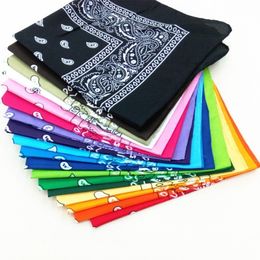 Foulards unisexe hommes femmes coton bandana bandeau cowboy hommes motard sport chapeaux poignet hairwrap simple face tête écharpe écharpe Paisley 230825