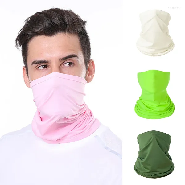 Bufandas Unisex Cuello Bufanda Banda deportiva Turbante Seda Diadema Cool Face Mask Protección solar Ciclismo Pesca para hombres