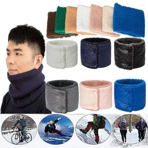 Bufandas Unisex A prueba de viento Hombres Mujeres Cicatriz Cálido Cubierta de cuello Engrosamiento Babero Bufanda de lana Calentador térmico Snood Cowl Tube Invierno