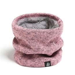 Foulards unisexe hiver cou écharpe anneau tricoté laine fourrure Snood femmes enfants extérieur visage couverture épais chaud facile foulards 231025