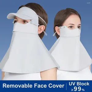 Écharpes upf 50 Cover de visage de refroidissement mode Soleil UV Protection des UV Breffe Earloop Gaiter Unisexe Masque extérieur d'été