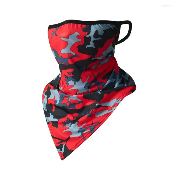 Foulards Protection UV masque de cyclisme masque de visage en soie foulard respirant foulard de plein air pêche sport crème solaire unisexe