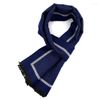 ￉charpes Veektie Brand Fashion Tartan Check Swarf pour les hommes couverts Cravate Winter Winter Cotton No￫l Gift Year ￩pais Soft Novelty Cor￩e