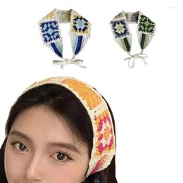 Foulards polyvalents bandeau au crochet dame Turban femmes tête enveloppement accessoires de cheveux larges bandeaux élastiques grand-mère-carré