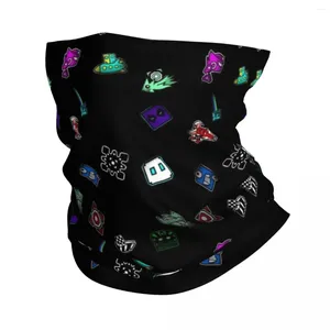 Écharpes jeu vidéo géométrique dash application fun bandana cou gaiter géométrie magique écharpe magique à cyclisme chaud éteinte adulte