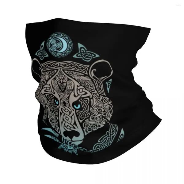 Écharpes Vikings Bandana Couvre de cou imprimé Raidho Tribal Balaclavas Masque Écharpe Headwear Fishing pour hommes Femmes Adulte respirant