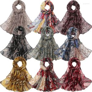 Sjaals vintage bloemen bedrukte bohemia strand sjaals moslim dames sjaalaabs zomer dames headscarf bandana hoofdband hap wraps