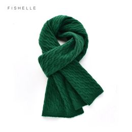 Foulards Vintage vert rouge Kink fleur laine écharpe femmes hiver chaleur tricoté hommes laine foulards année noël luxe cadeau 231204