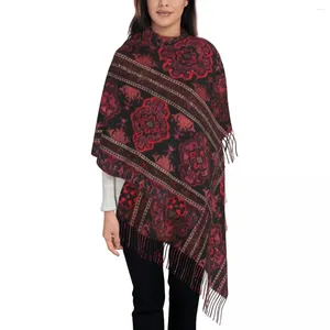 Sjaals Vintage Traditionele Marokkaanse Boheemse Rug Kwastje Sjaal Vrouwen Zachte Boho Sjaal Wrap Dames Winter Herfst
