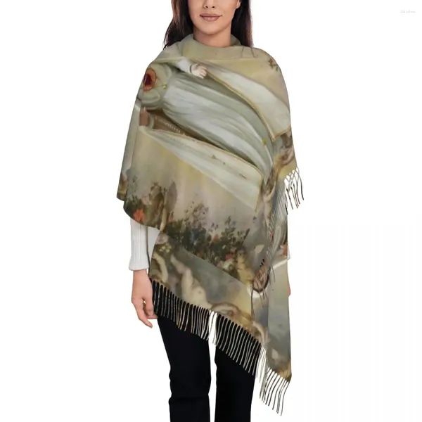 Foulards Vierge Marie Coeur Immaculé De Châle Wrap Pour Dames Hiver Grande Écharpe Douce Mère Dieu Notre Dame Pashmina