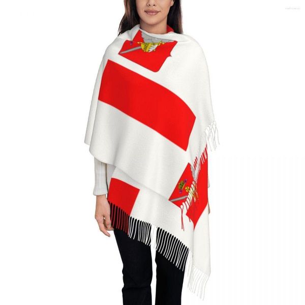 Écharpes Vologda Oblast Drapeau Womens Warm Winter Infinity Set Blanket Scarves Pure Color