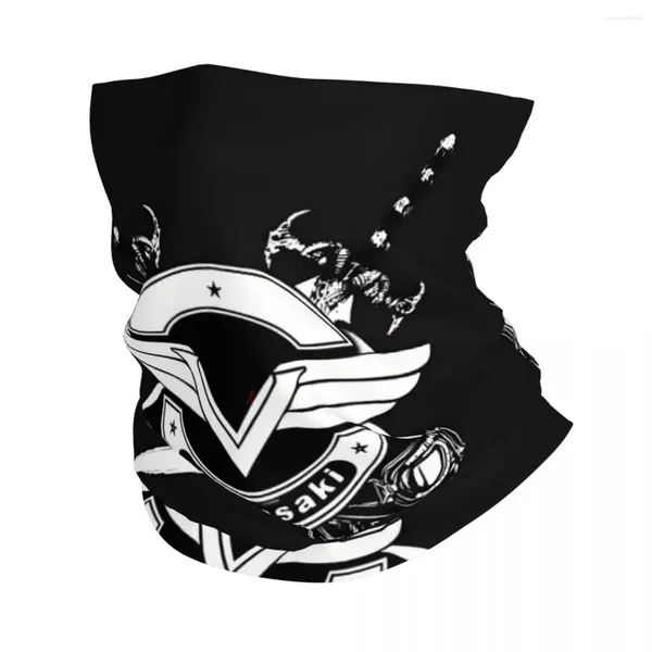 Foulards Vulcan Crânes et épées Kawasakis Bandana Couverture de cou Imprimé Moteur Motocross Visage Écharpe Cyclisme Randonnée Adulte Hiver