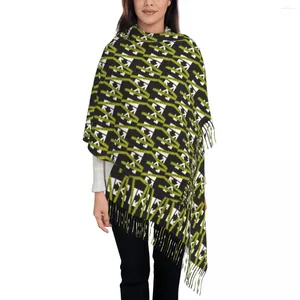 Foulards Chaud Doux Écharpe Hiver O-Off Logo Châles Wrpas Mode Personnalisé Bufanda Mujer Dames Casual Tête