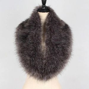 Écharpes chaudes d'hiver écharpe fausse fourrure élégante collier moelleux pour femme pour une chaleur confortable épaisse légère
