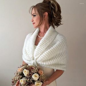 Sjaals Wedding Party Shawl Knitwear Vrouwen Winter 2023 In Wit Korte Cover-ups Sjaal Dames Jassen Elegante Vrouwen Sjaals