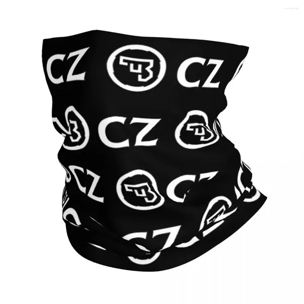 Bufandas Blanco CZ Guns Logo Bandana Cuello Polaina Impreso Cara Bufanda Cálido Pasamontañas Ciclismo Para Hombres Mujeres Adulto Transpirable
