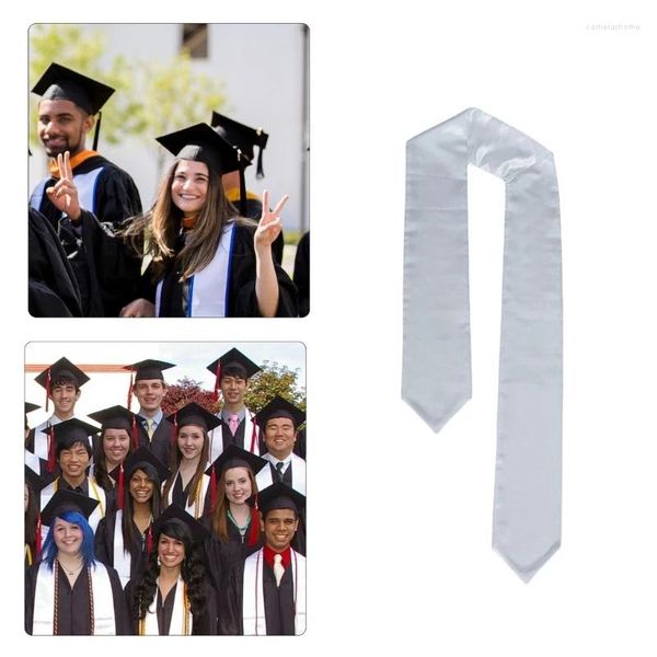 Bufandas blancos suave tela de graduación robar faja de fiesta de fiesta