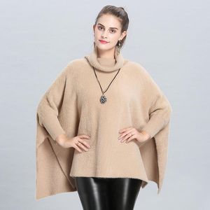 Bufandas al por mayor Retro suelto visón terciopelo moda Cachemira personalizado multicolor borla ocio mujeres invierno chales Poncho