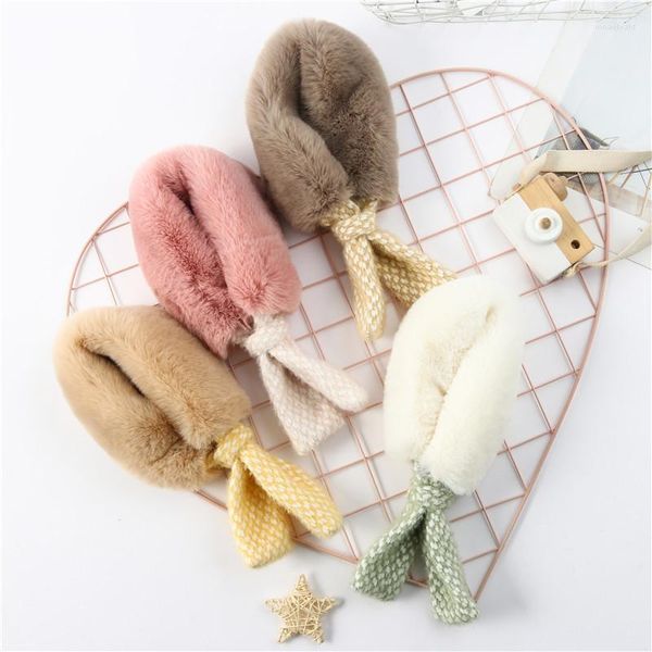 Écharpes Hiver Bébé Écharpe Enfant En Peluche Cache-Cou Garçon Filles Imitation Fourrure Épais Chaud Col Châle FoulardÉcharpesÉcharpes Rona22