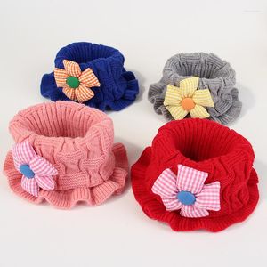 Écharpes hiver décontracté bébé filles écharpe enfants tricoté cou plus chaud garçons dessin animé crochet collier enfants en plein air foulard