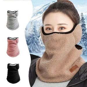 Foulards d'hiver cyclisme moto cagoules masque facial écharpe coupe-vent garder au chaud demi-couverture adultes femmes hommes