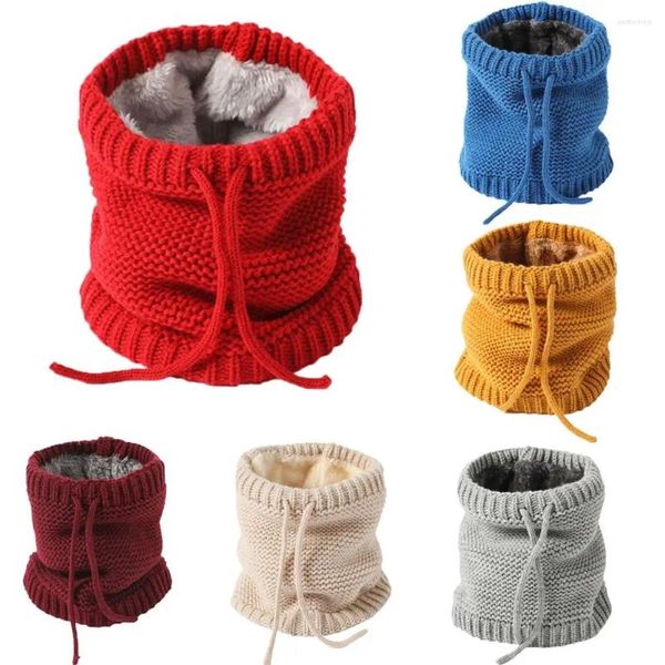 Écharpes d'hiver tricotées, couverture de cou, coupe-vent, coupe-vent, épaisse, demi-masque réglable, Sport de plein air