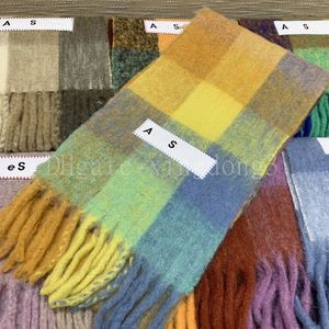 Sjaals Winter sacrf ontwerper kasjmier als sjaal heren dames studiosjaal regenboogkleur geruite sjaals met kwastjes warme comfortabele modeaccessoires pashmina