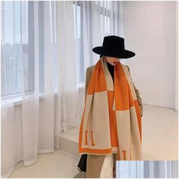 Sjaals winter sjaal pashmina voor ontwerpers warme sjaals mode klassieke vrouwen imiteren kasjmier wol lange sjaalomwikkel 65x180 cm drop de dhimu