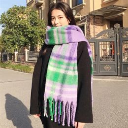 Craquins châles de pashmina pour femmes épais d'hiver