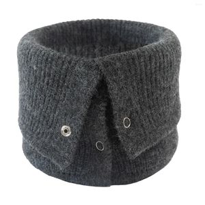 Bufandas Invierno Unisex Elástico Lana Punto Anillo Cuello Bufanda Cálido Snood Hombre Mujer Espesar A prueba de viento Ciclismo Conducción Pullove