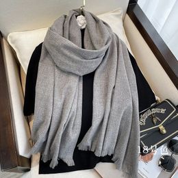 Écharpes Hiver Chaud Solide Épais Cachemire Écharpe pour Femmes Grand 70200 cm Pashmina Châle Enveloppe Bufanda Femelle avec Gland 230928